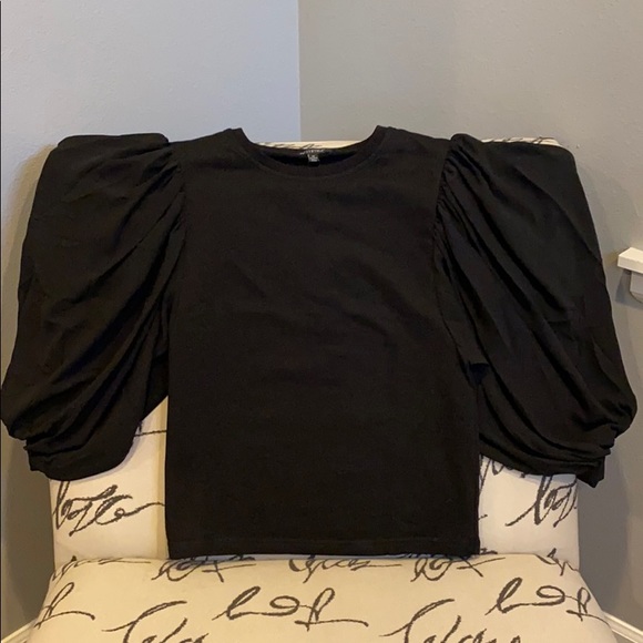 For Cynthia Black ballon sleeves top - Picture 4 of 5